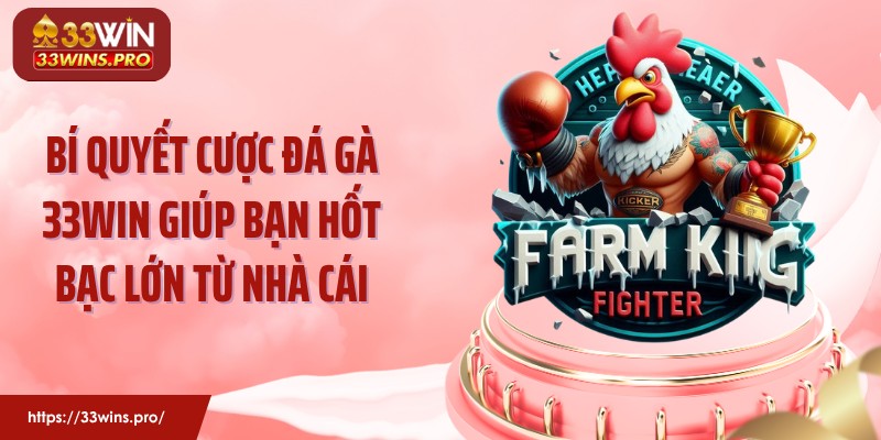 Bí quyết cược đá gà 33Win giúp bạn hốt bạc lớn từ nhà cái