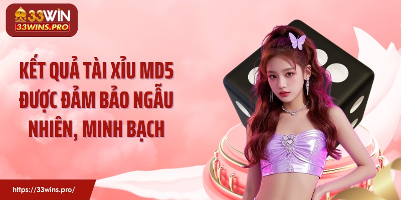 Kết quả tài xỉu MD5 được đảm bảo ngẫu nhiên, minh bạch